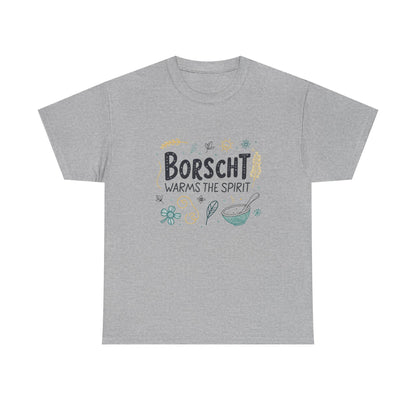 Additional product view of the Ukraine Borscht & Resilience T-Shirt