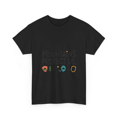 Additional product view of the Lesotho Mountains Protect Us T-Shirt