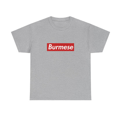 Additional product view of the Myanmar Burmese Red Wordmark T-Shirt