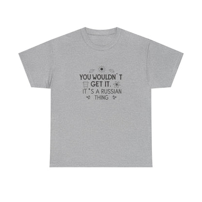 Additional product view of the Russia Russian Thing T-Shirt