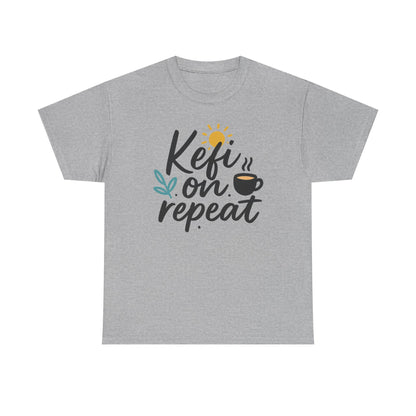 Additional product view of the Greece Kefi on Repeat T-Shirt