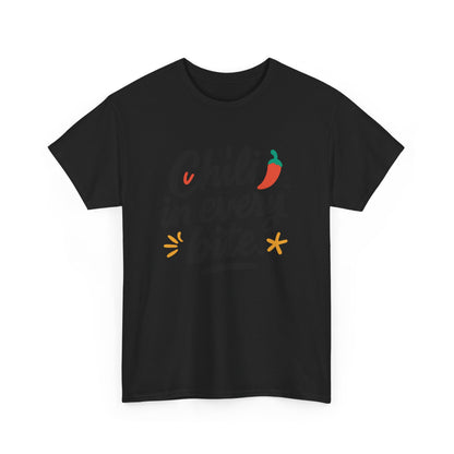 Additional product view of the Bhutan Chili in Every Bite T-Shirt