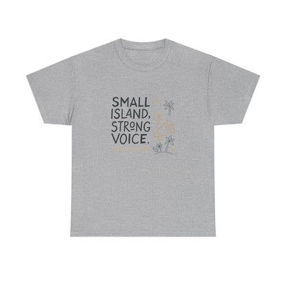 Additional product view of the Tuvalu Small Island, Strong Voice T-Shirt