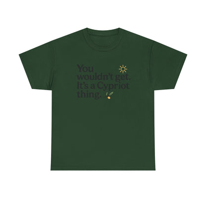 Additional product view of the Cyprus Cypriot Thing T-Shirt
