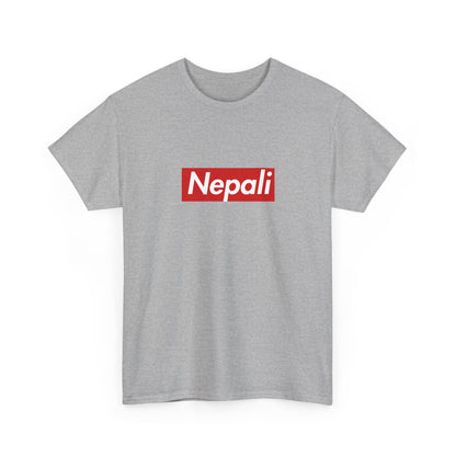 Additional product view of the Nepal Nepali Red Wordmark T-Shirt