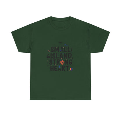 Additional product view of the Nauru Small Island, Strong Heart T-Shirt