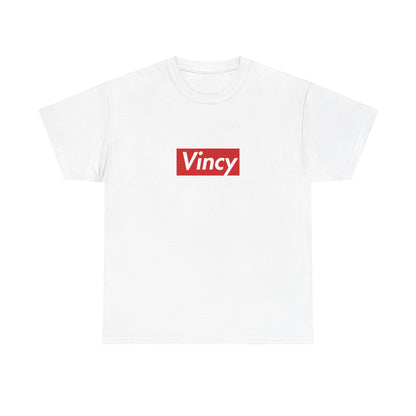 Front view of the Saint Vincent & the Grenadines Vincy Red Wordmark T-Shirt