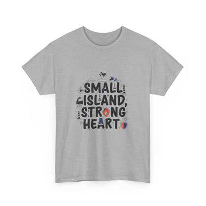 Additional product view of the Nauru Small Island, Strong Heart T-Shirt