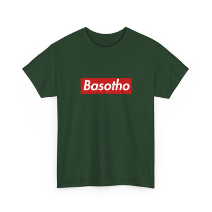 Additional product view of the Lesotho Basotho Red Wordmark T-Shirt