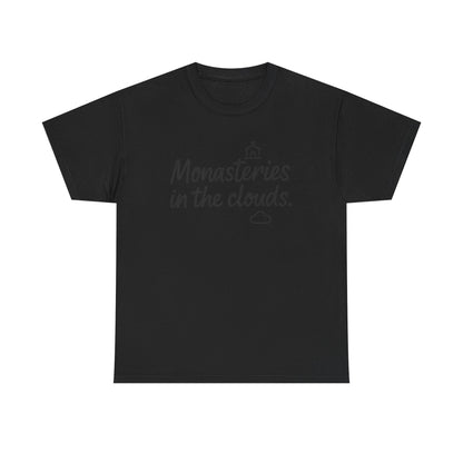 Additional product view of the Bhutan Monasteries in the Clouds T-Shirt