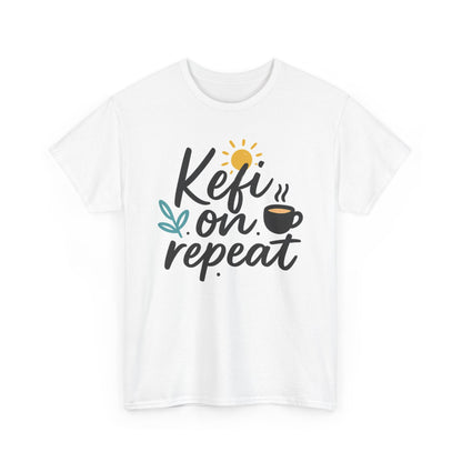Additional product view of the Greece Kefi on Repeat T-Shirt