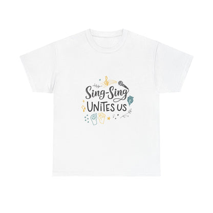 Front view of the Papua New Guinea Sing-Sing Unites Us T-Shirt
