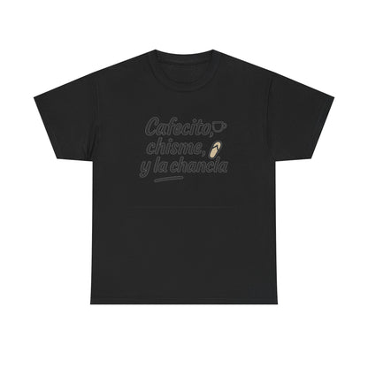 Additional product view of the Mexico Cafecito, Chisme & Chancla T-Shirt