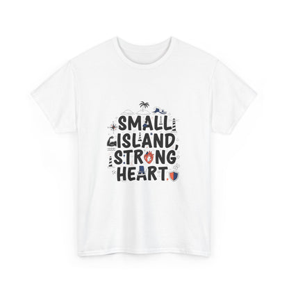 Additional product view of the Nauru Small Island, Strong Heart T-Shirt