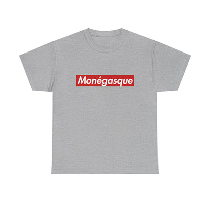 Additional product view of the Monaco Monégasque Red Wordmark T-Shirt