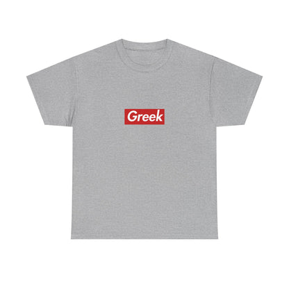 Additional product view of the Greek Red Wordmark T-Shirt