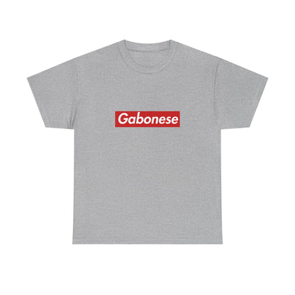 Additional product view of the Gabonese Red Wordmark T-Shirt