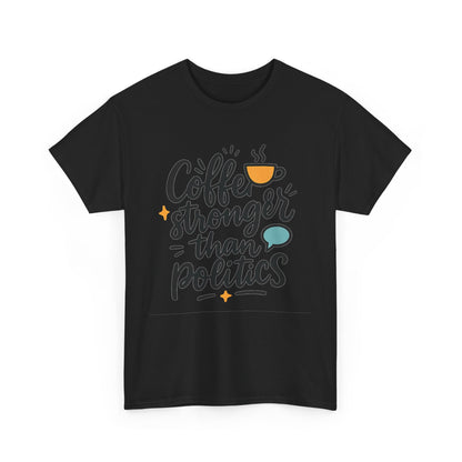 Additional product view of the Cuba Coffee Stronger Than Politics T-Shirt