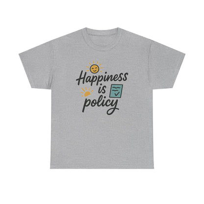 Additional product view of the Bhutan Happiness Is Policy T-Shirt