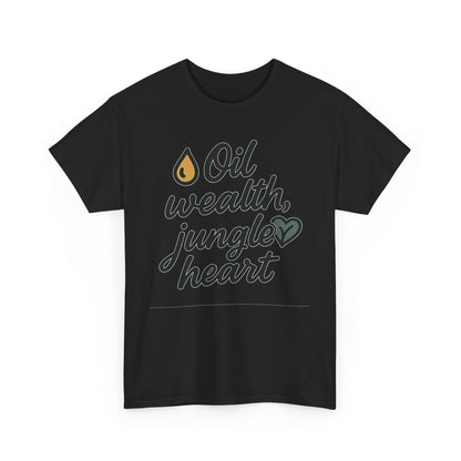 Additional product view of the Brunei Oil Wealth, Jungle Heart T-Shirt