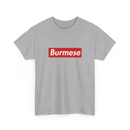 Additional product view of the Myanmar Burmese Red Wordmark T-Shirt