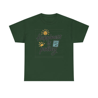 Additional product view of the Bhutan Happiness Is Policy T-Shirt