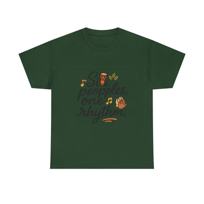 Additional product view of the Guyana Six Peoples, One Rhythm T-Shirt