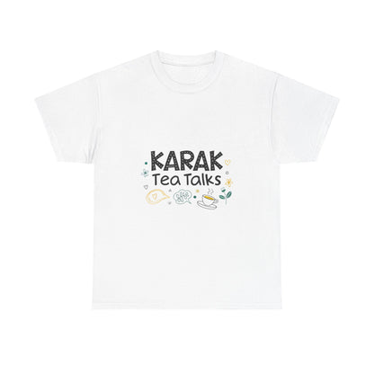Front view of the Qatar Karak Tea Talks T-Shirt