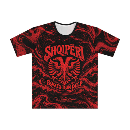 E-02 — SHQIPËRI | E's Collection AOP T-Shirt