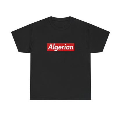 Additional product view of the Algerian Red Wordmark T-Shirt