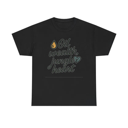 Additional product view of the Brunei Oil Wealth, Jungle Heart T-Shirt