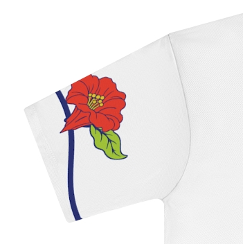 Actual supplier mockup detail of the Italian botanical T-shirt