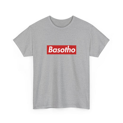 Additional product view of the Lesotho Basotho Red Wordmark T-Shirt