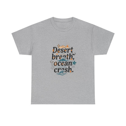 Additional product view of the Namibia Desert Breath, Ocean Crash T-Shirt