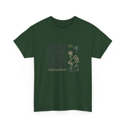 Additional product view of the Tuvalu Small Island, Strong Voice T-Shirt
