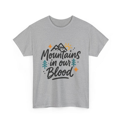 Additional product view of the Afghanistan Mountains in Our Blood T-Shirt