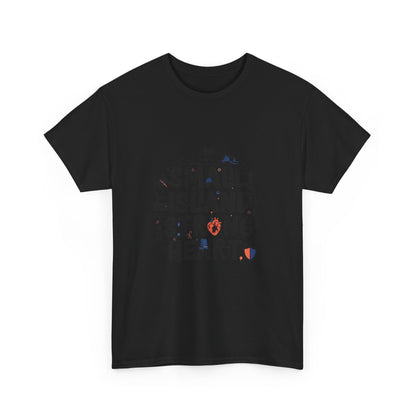 Additional product view of the Nauru Small Island, Strong Heart T-Shirt
