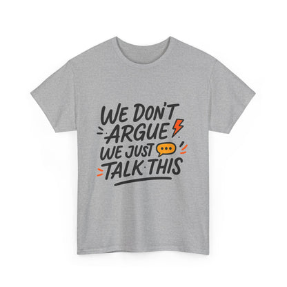 Additional product view of the Albanian Talking & Arguing Graphic T-Shirt