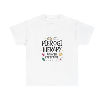 Front view of the Poland Pierogi Therapy T-Shirt
