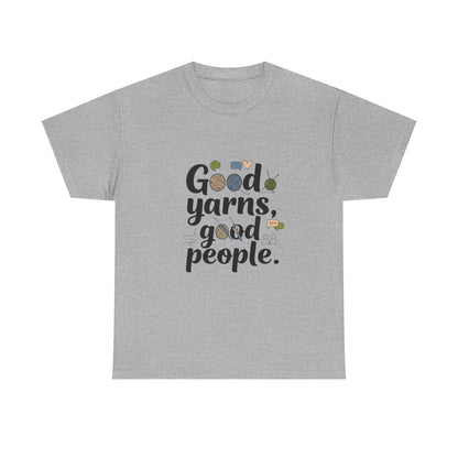 Additional product view of the New Zealand Good Yarns, Good People T-Shirt