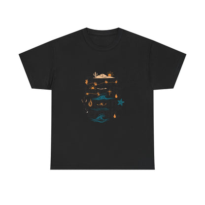 Additional product view of the Namibia Desert Breath, Ocean Crash T-Shirt