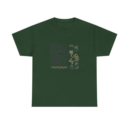 Additional product view of the Tuvalu Small Island, Strong Voice T-Shirt