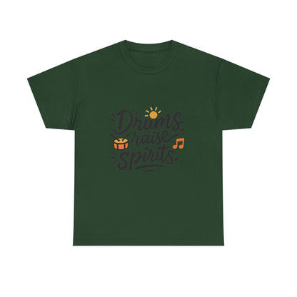 Additional product view of the Guinea Drums Raise Spirits T-Shirt