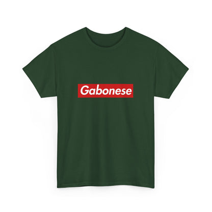 Additional product view of the Gabonese Red Wordmark T-Shirt