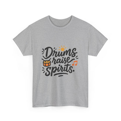 Additional product view of the Guinea Drums Raise Spirits T-Shirt