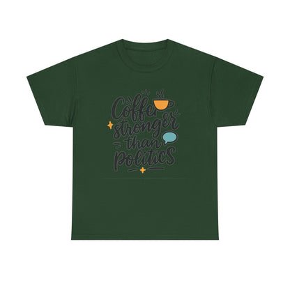 Additional product view of the Cuba Coffee Stronger Than Politics T-Shirt