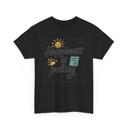 Additional product view of the Bhutan Happiness Is Policy T-Shirt