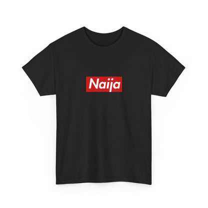 Additional product view of the Nigeria Naija Red Wordmark T-Shirt