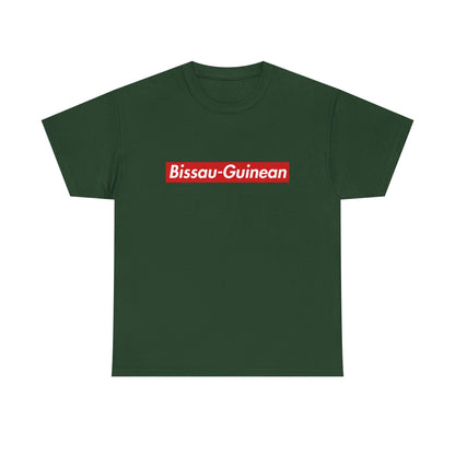 Additional product view of the Bissau-Guinean Red Wordmark T-Shirt