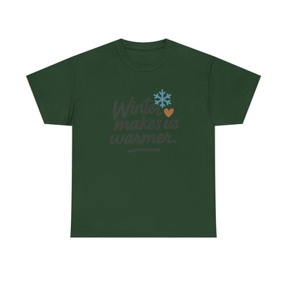Additional product view of the Belarus Winter Makes Us Warmer T-Shirt